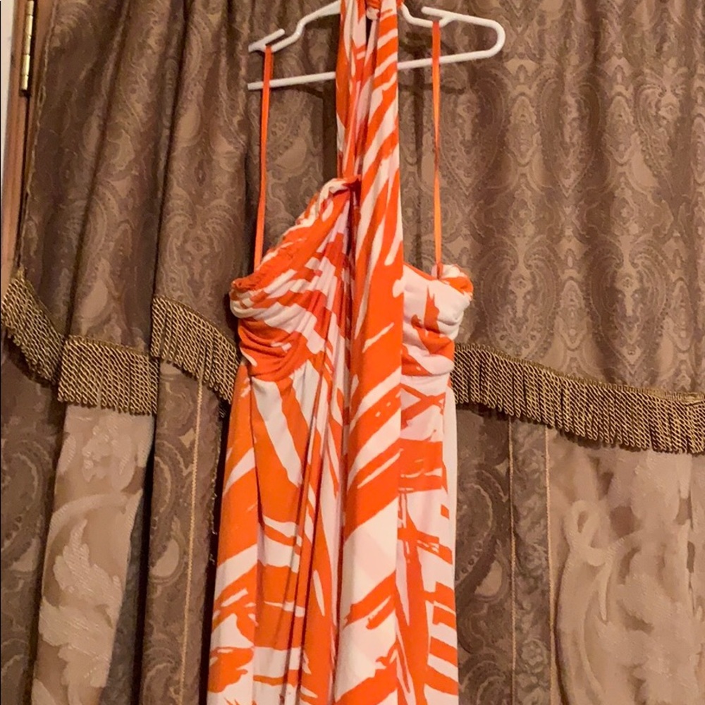 A strapless dress
